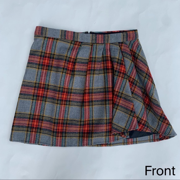 J. Crew Dresses & Skirts - J. Crew pleated plaid wool mini skirt size 0